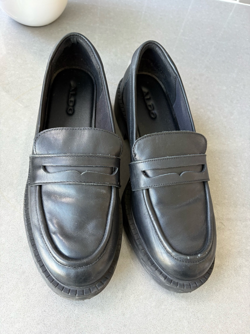 ALDO Women’s Black Leather Loafers